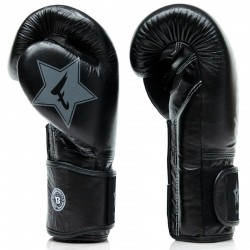 Кожени тренировъчни и спаринг ръкавици Fairtex X Booster BGVB2 в черно/черно